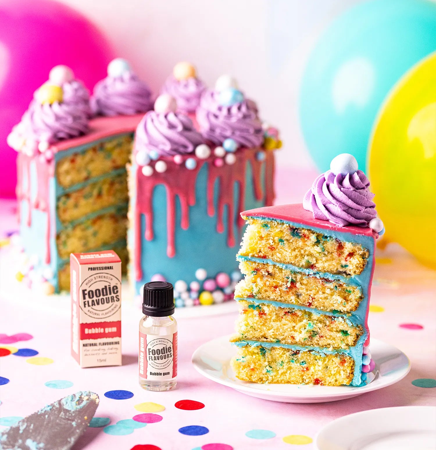 Bubble Gum Celebration Cake