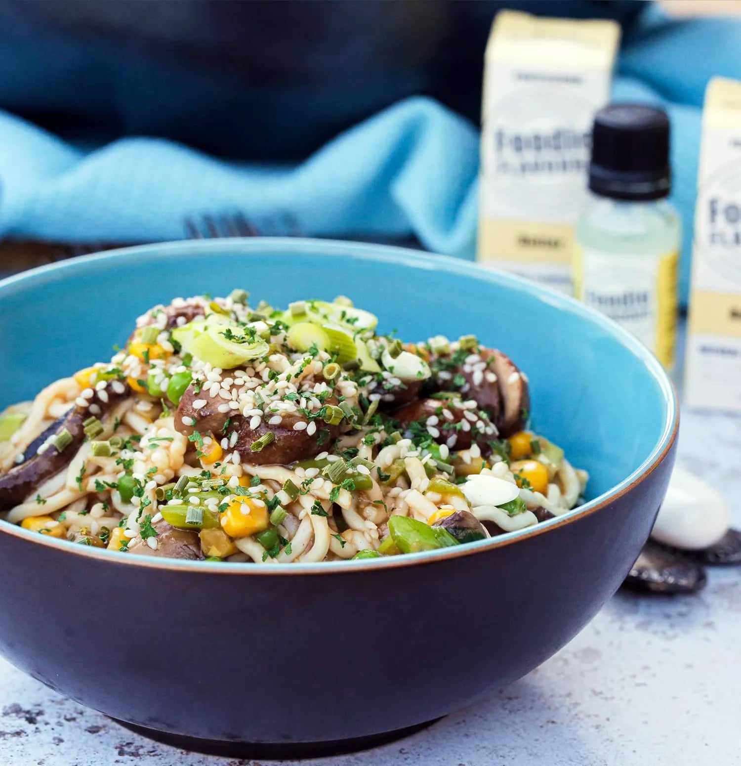 Garlic Butter Miso Noodles