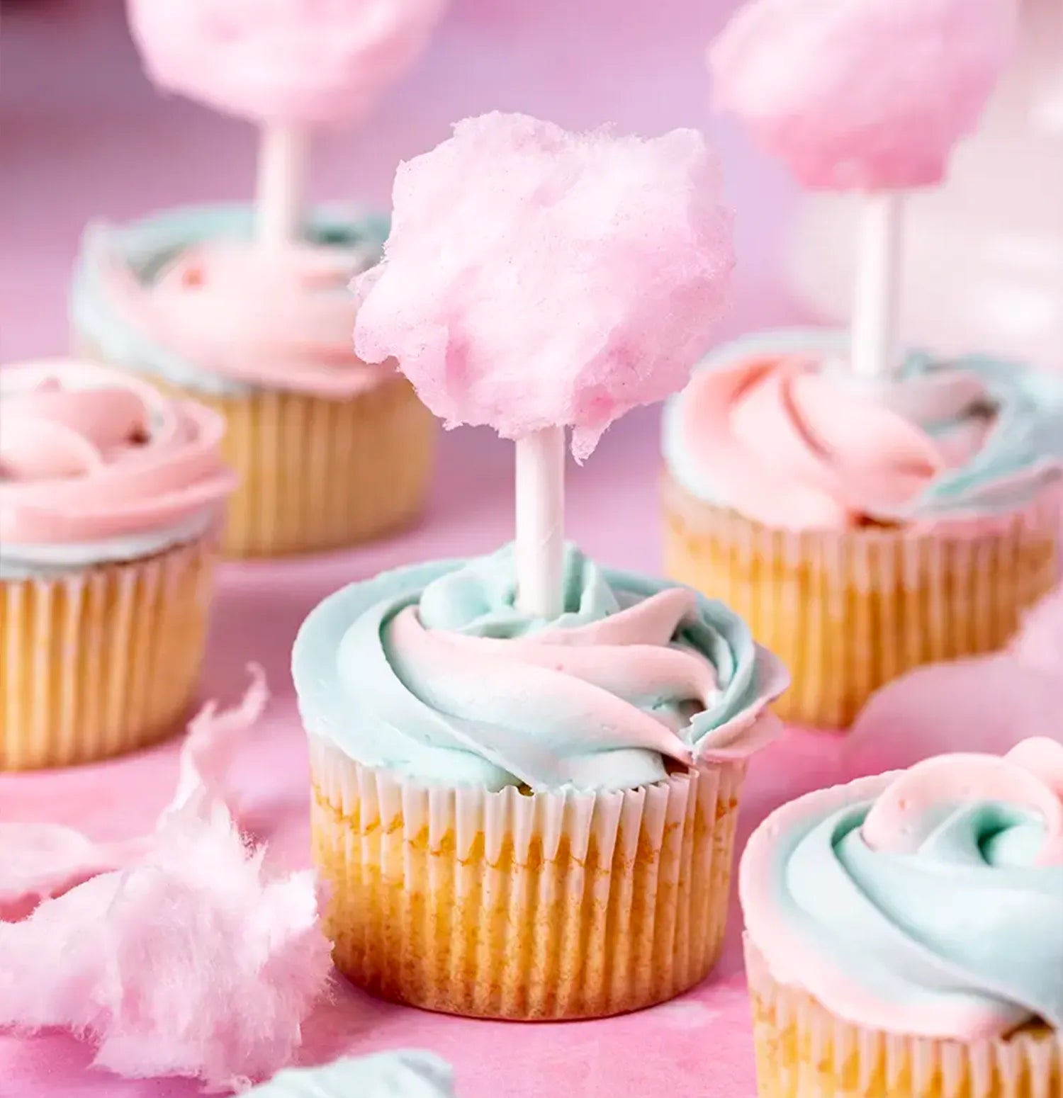 Candy Floss Fairy Cakes