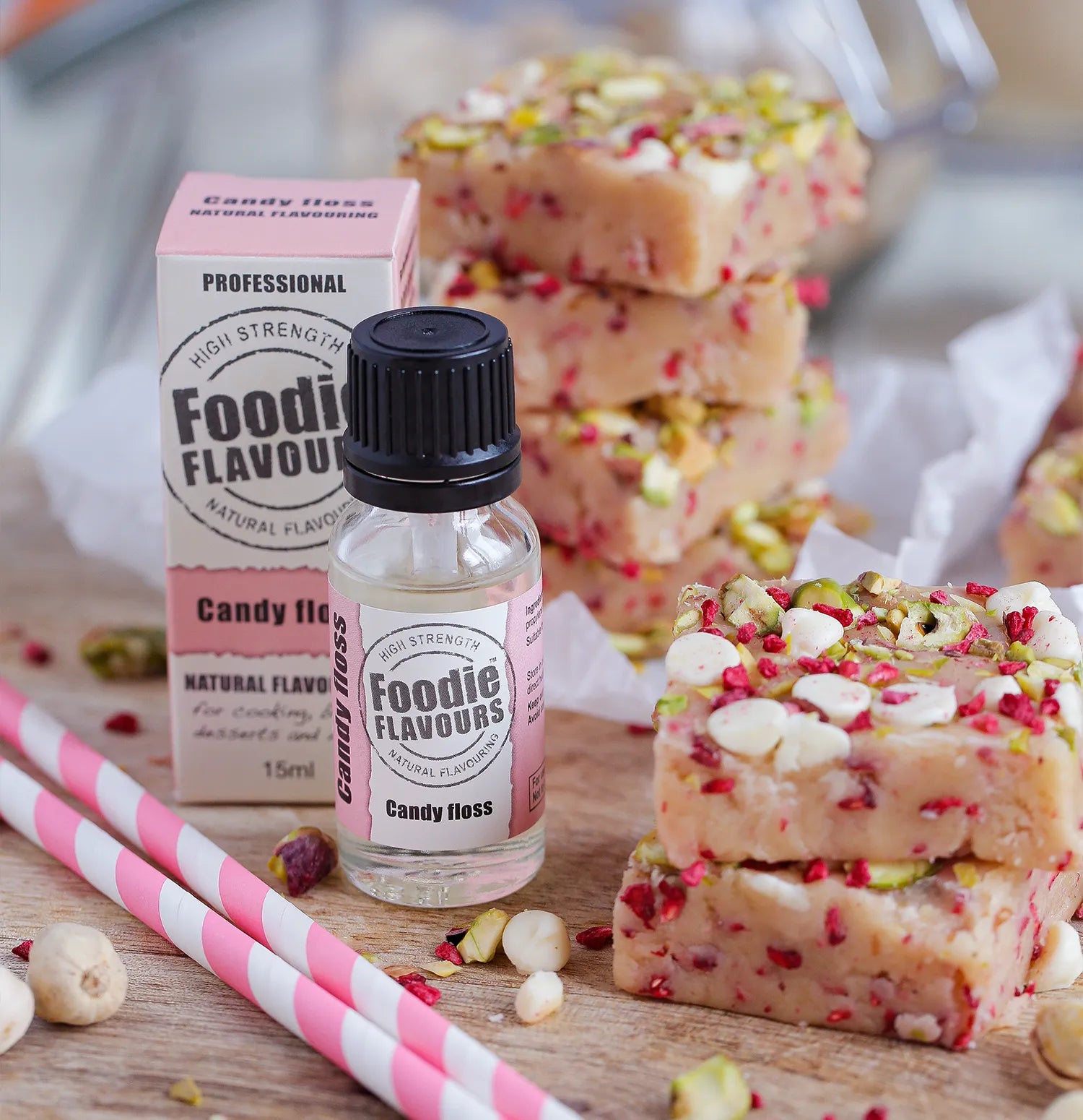 White Chocolate & Candy Floss Fudge