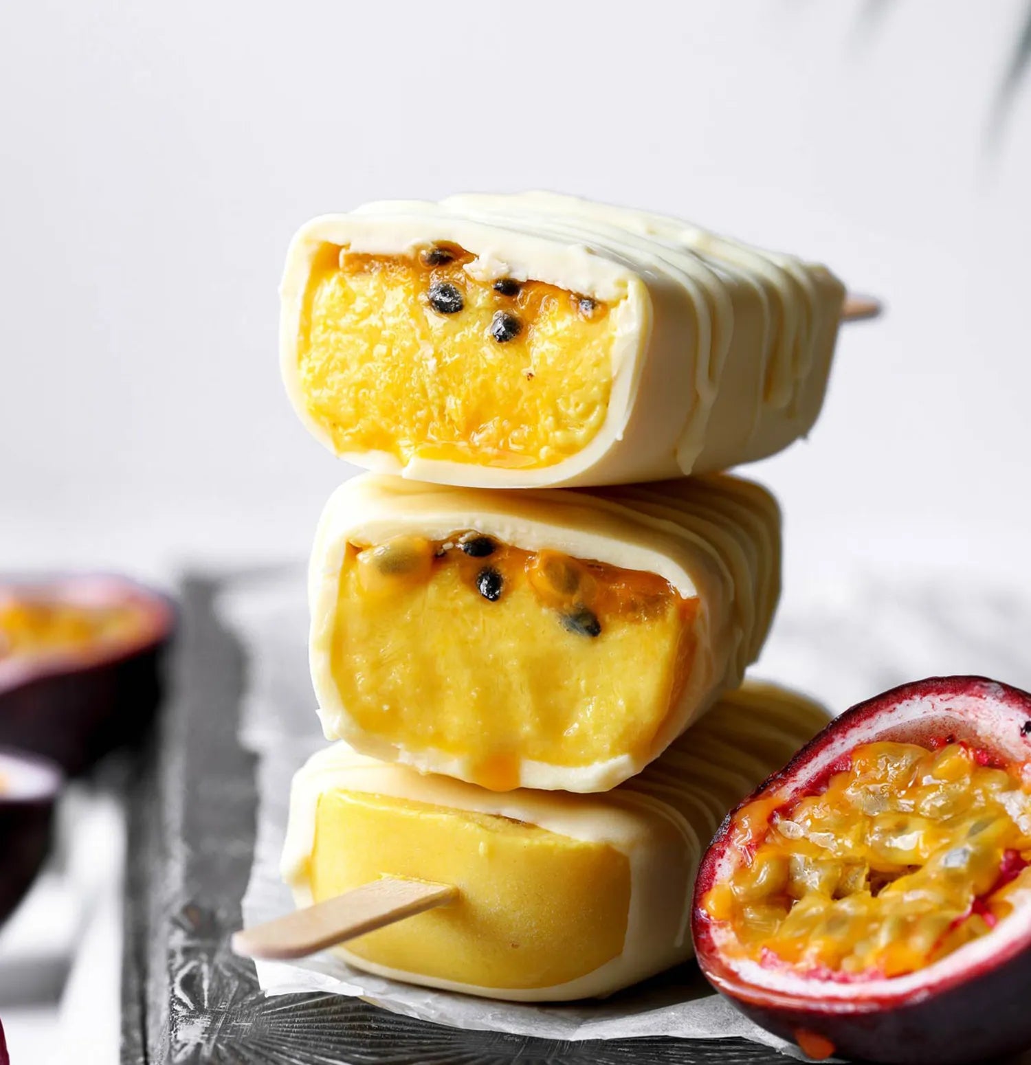 Passion Fruit White Chocolate Magnums