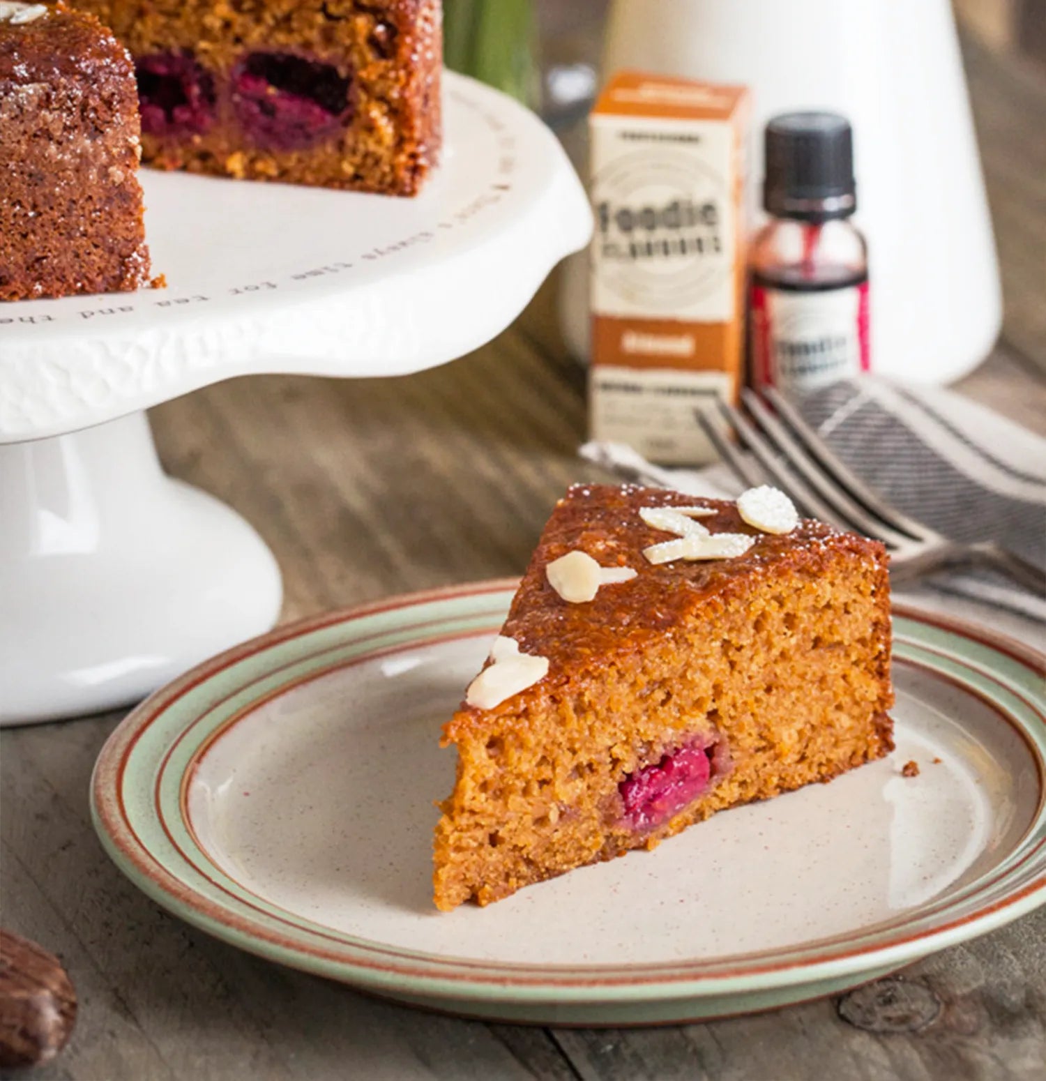 Raspberry & Almond Cake