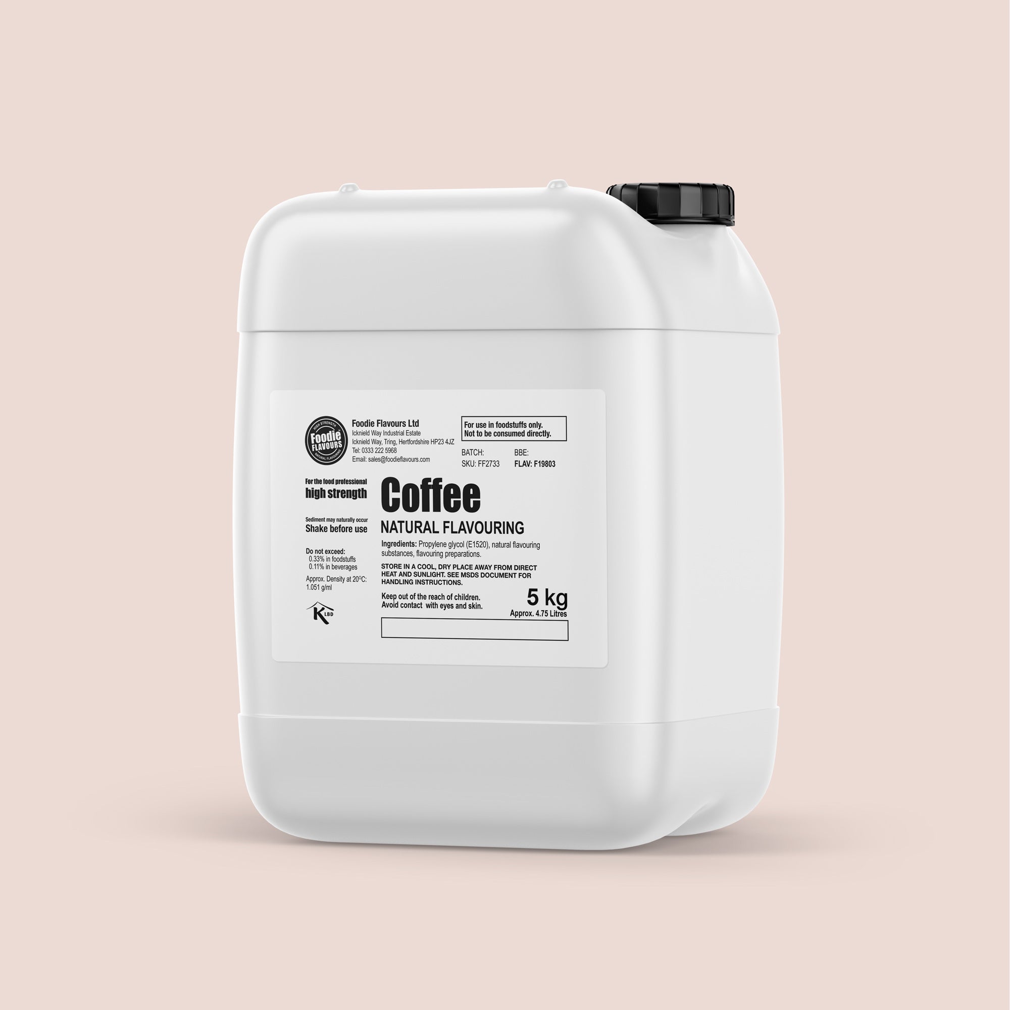 Foodie Flavours Coffee Natural Flavouring 5kg drum