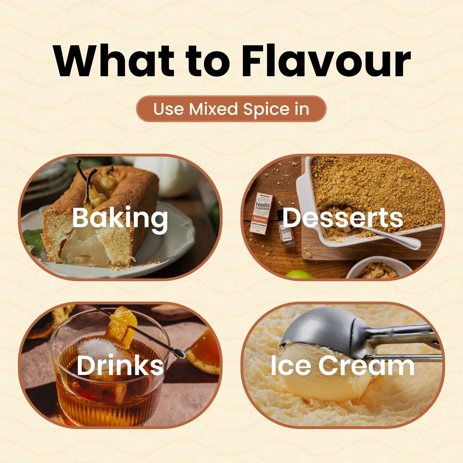 What to flavour with mixed spice natural flavouring bakes, desserts, drinks, ice cream