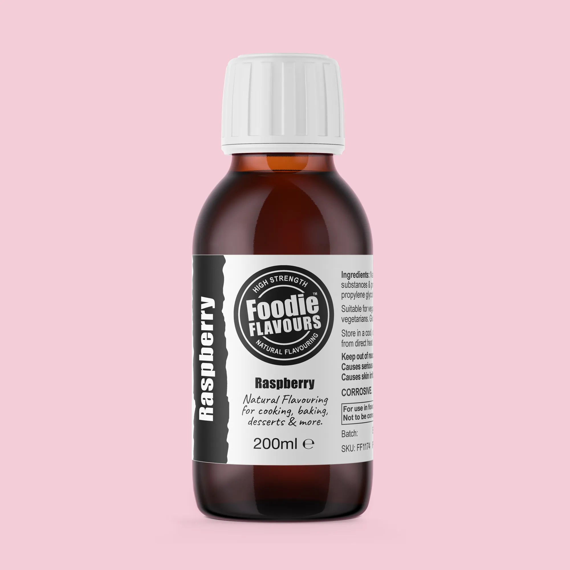 200ml bottle of Natural Raspberry Flavouring