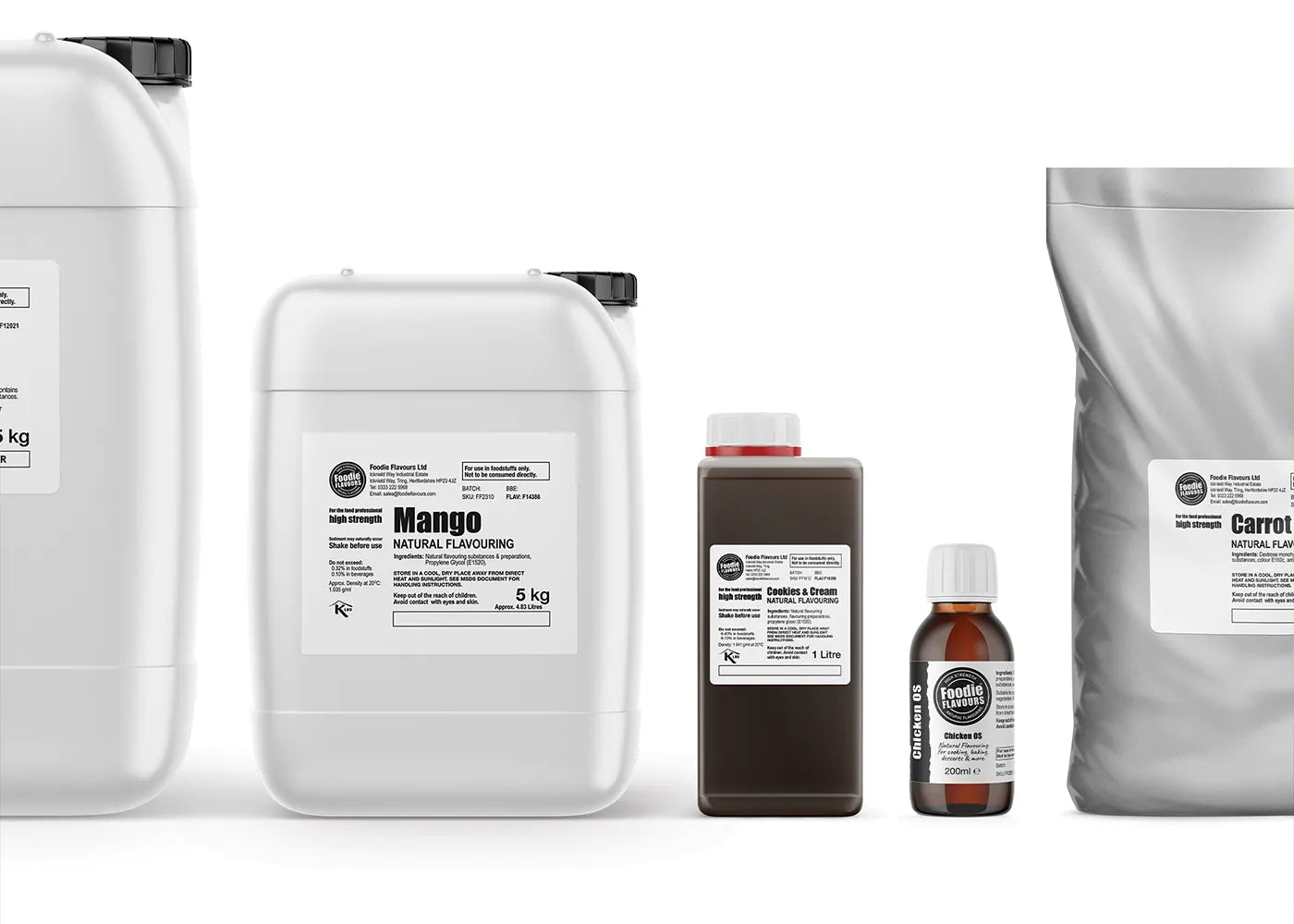 Natural food & drink Flavours for the trade by Foodie Flavours