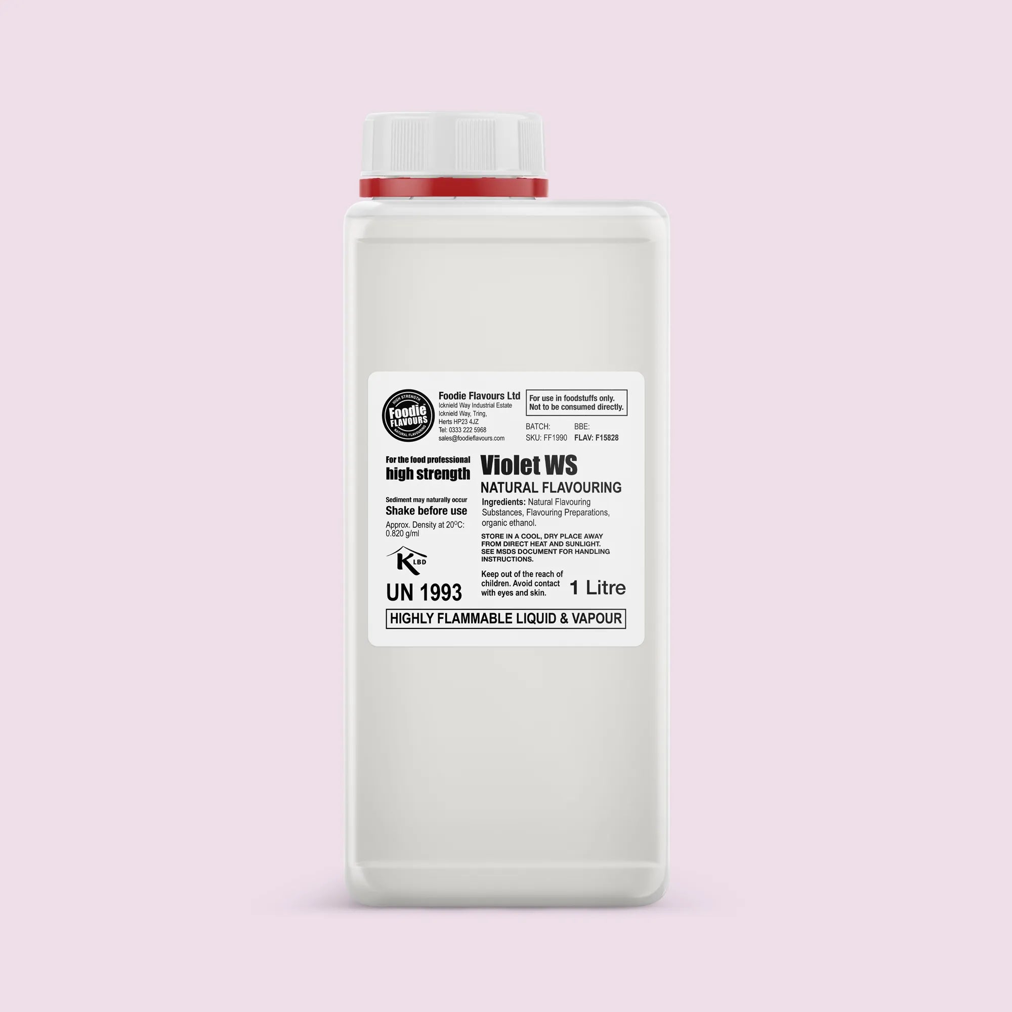 1 Litre water soluble violet flavouring