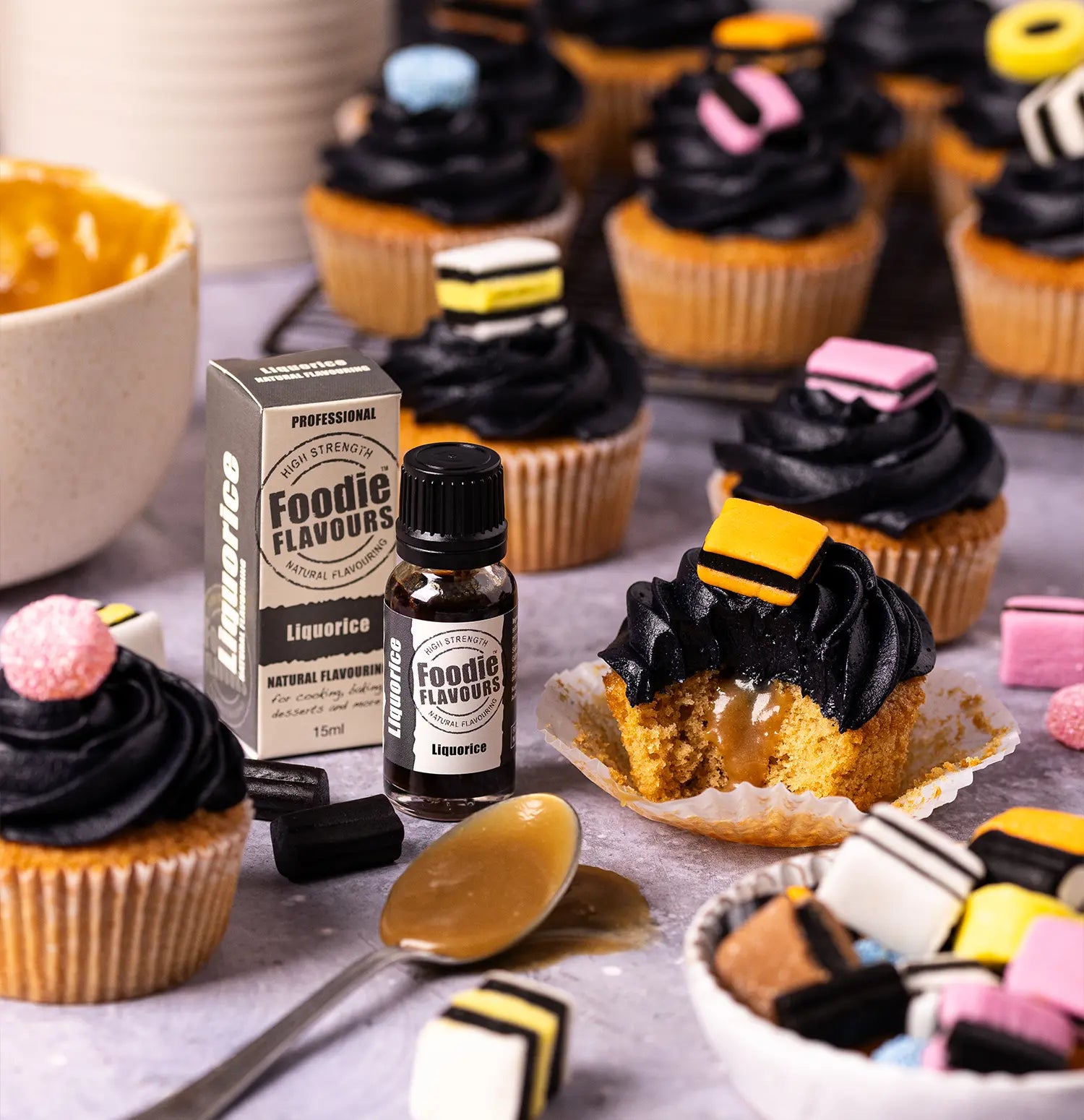 Liquorice Toffee Cupcakes
