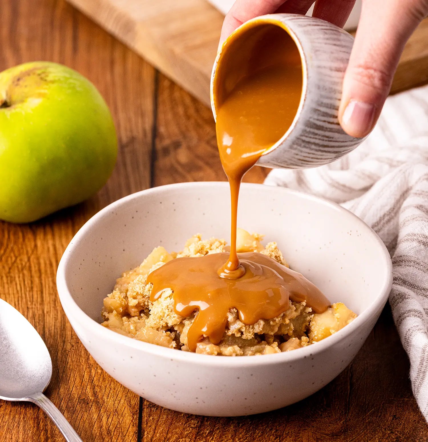 Mixed Spice Caramel Apple Crumble