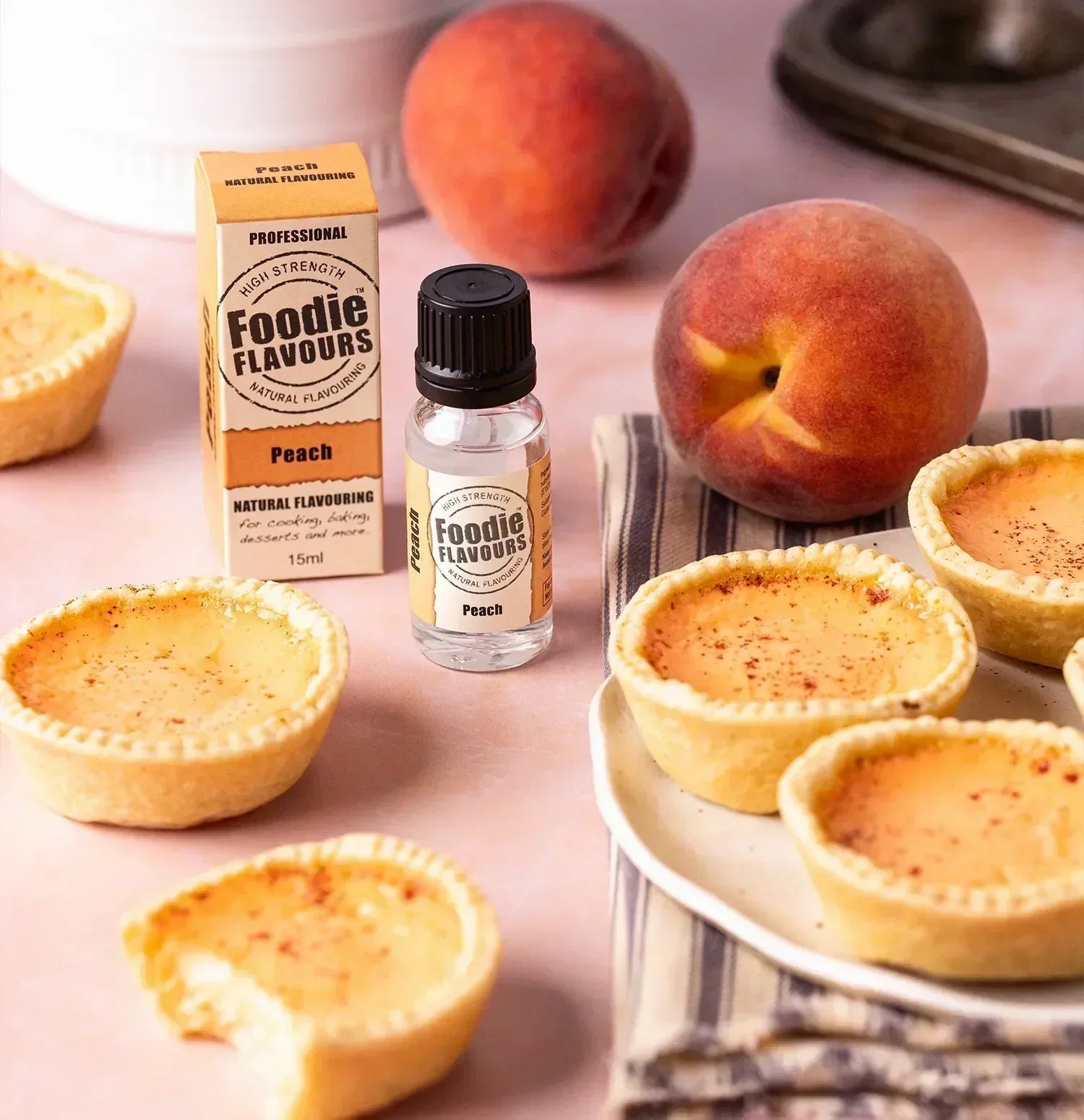 Peach Custard Tarts
