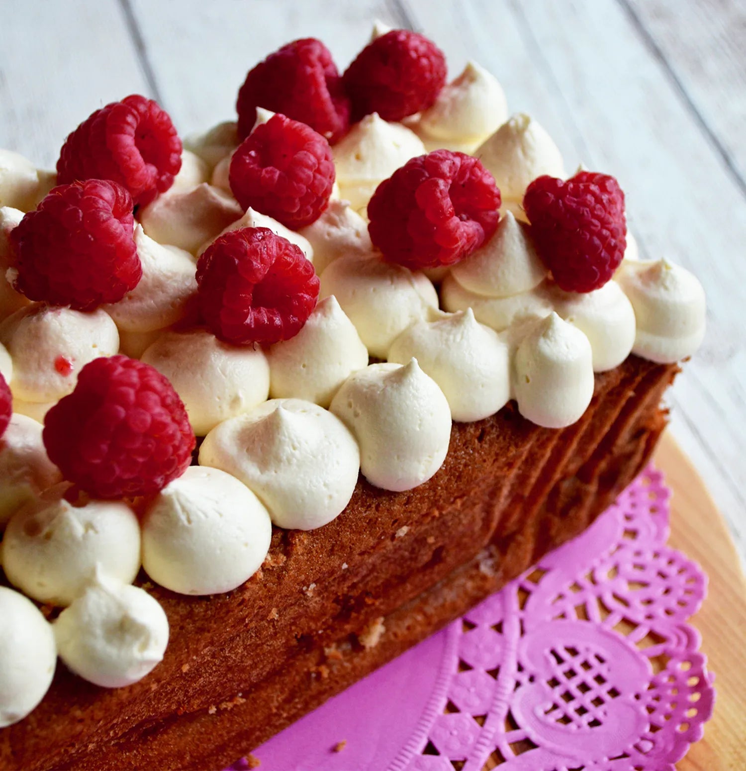Raspberry & White Chocolate Loaf Cake
