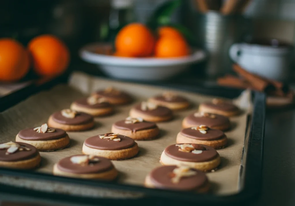 Orange and almond spiced cookies recipe