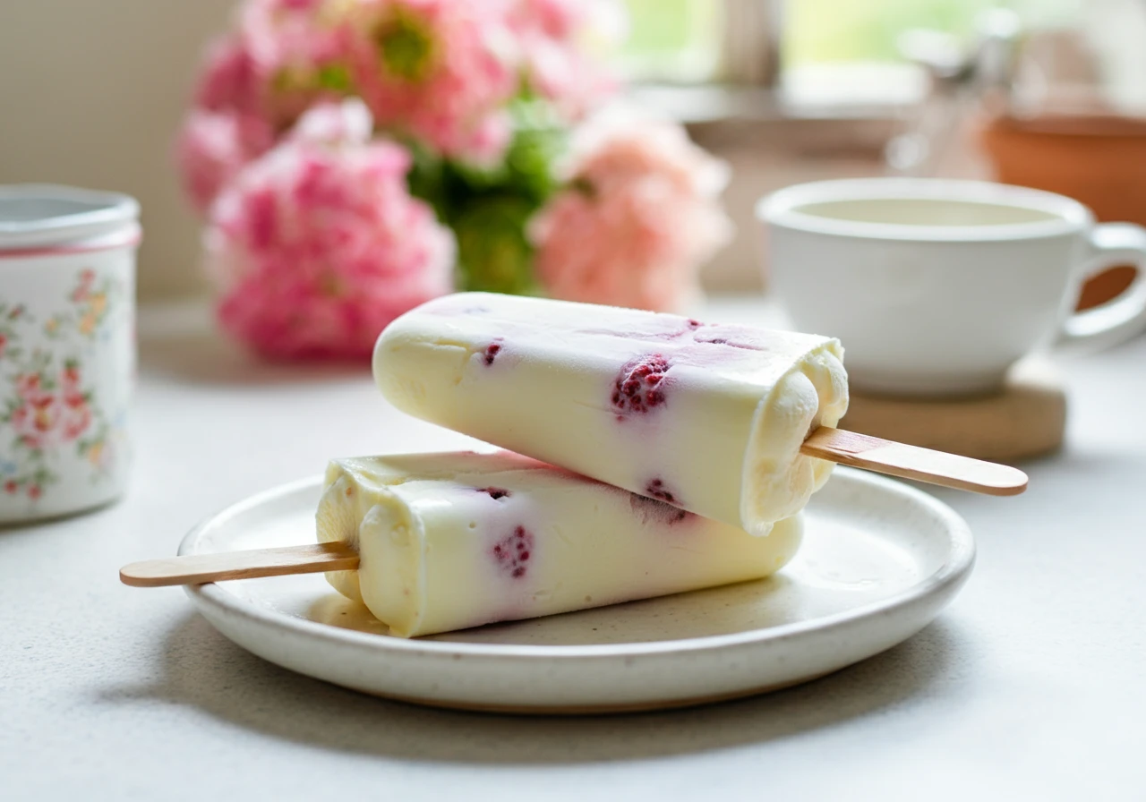 Raspberry lollies