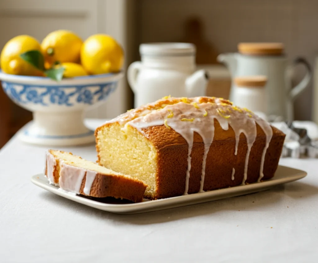 Lemon drizzle cake