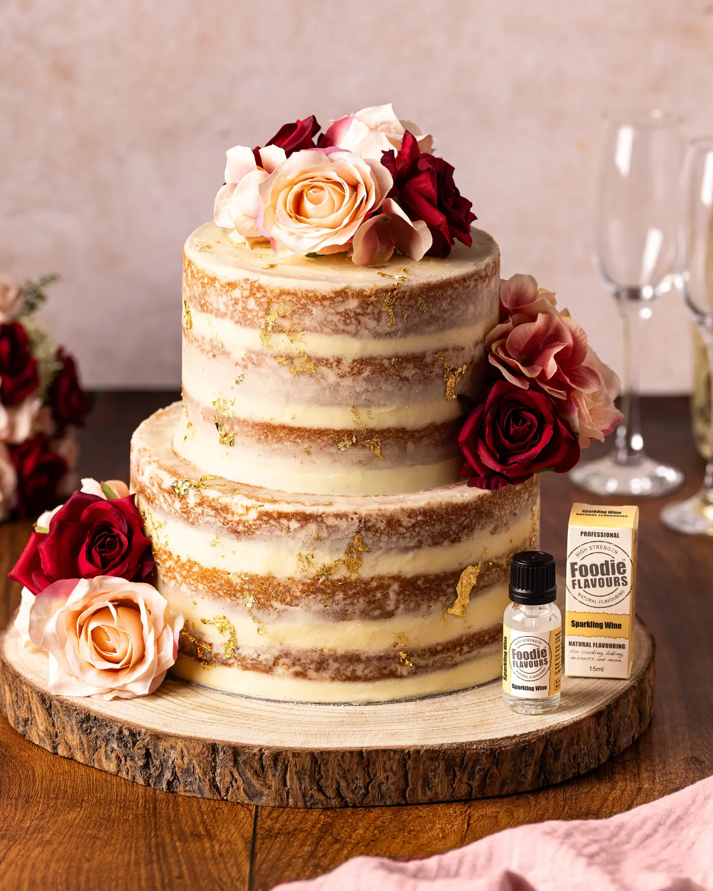 Sparkling Wine Wedding Cake Recipe